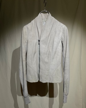 S/S2011 Rick Owens “Olmar and Mirta” - PEARL Shawl Collar Lamb Leather Zip Jacket