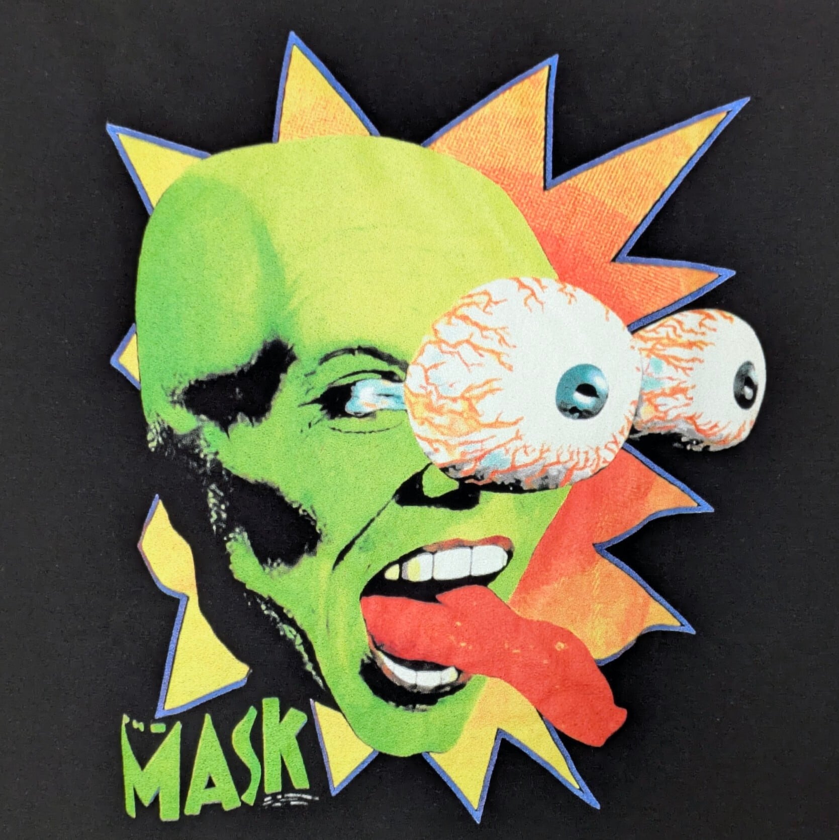 【 The Mask （マスク）】目ん玉ビヨーン(笑) / 映画Tシャツ / Tシャツ / 90年代映画〚アメリカン雑貨 アメトイ〛