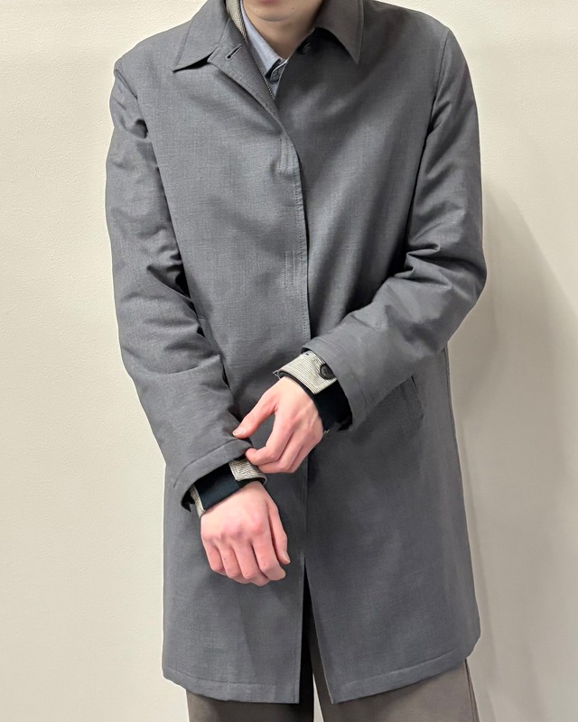 【1998FW PRADA】wool velcro half coat/grey
