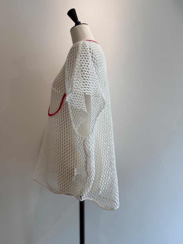 jonnlynx/JL226-CT1103 mesh no sleeve White