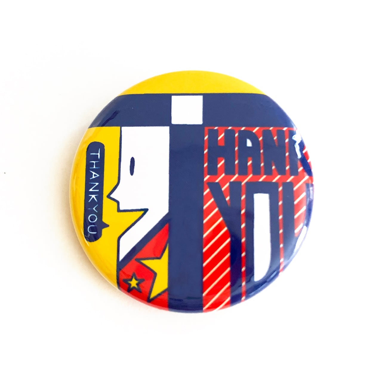 缶バッジセット】 ・Love ・Thank You ・Happy ・Good ・Lucky