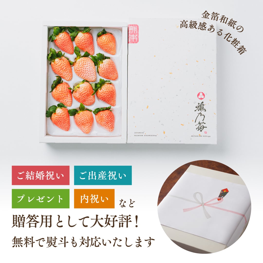 お歳暮/冬ギフト】雅乃苺 淡雪 400g 熊本県産 高級 白いちご 希少な淡