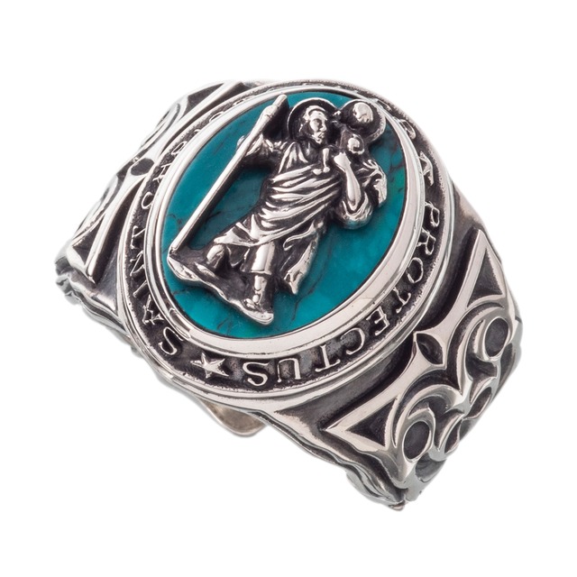 【新作】セントクリストファーリング ACR0306　St. christopher ring シルバーアクセサリーブランド silver jewelry