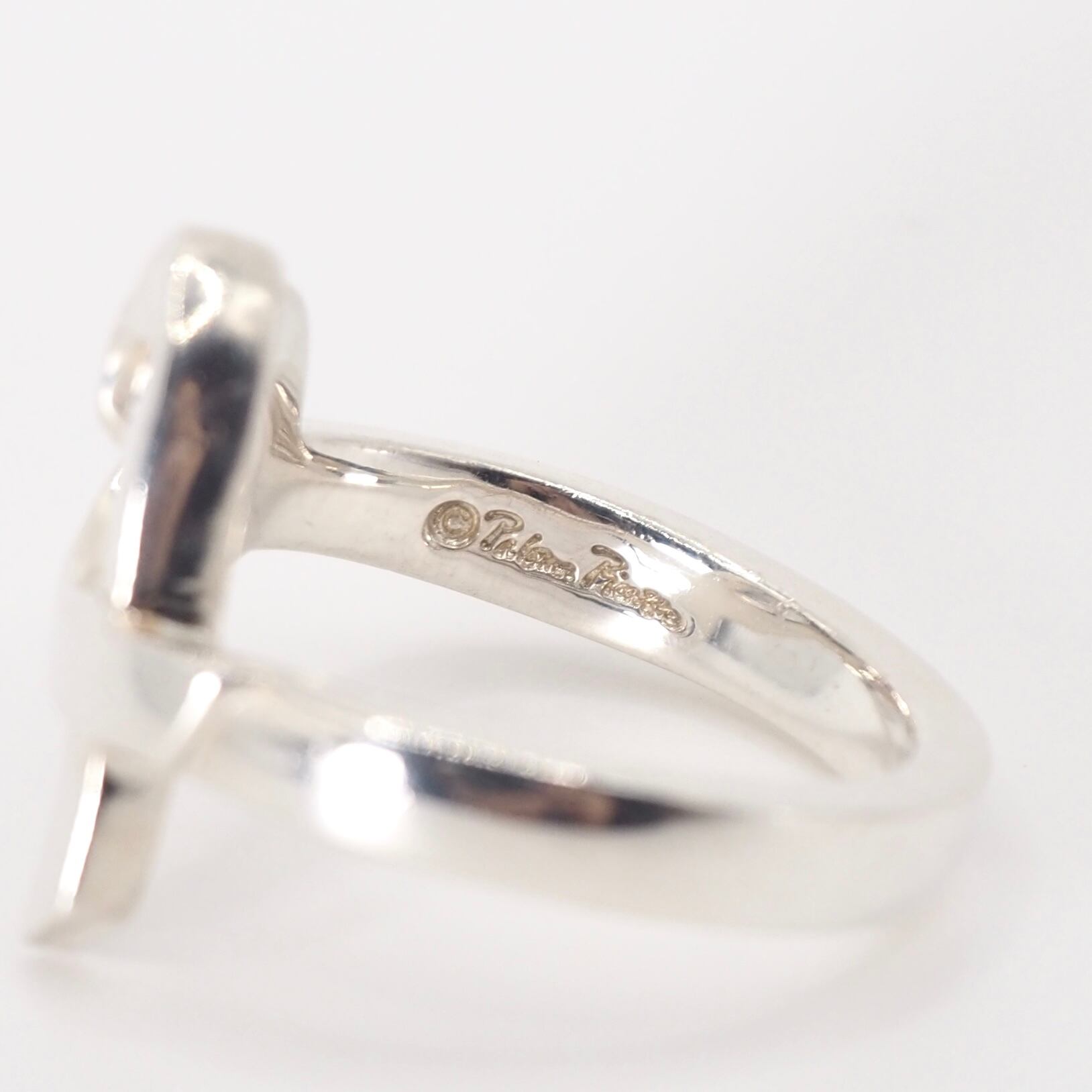 Tiffany&Co. 約7.5号 ラビングハート リング シルバー925 ティファニー