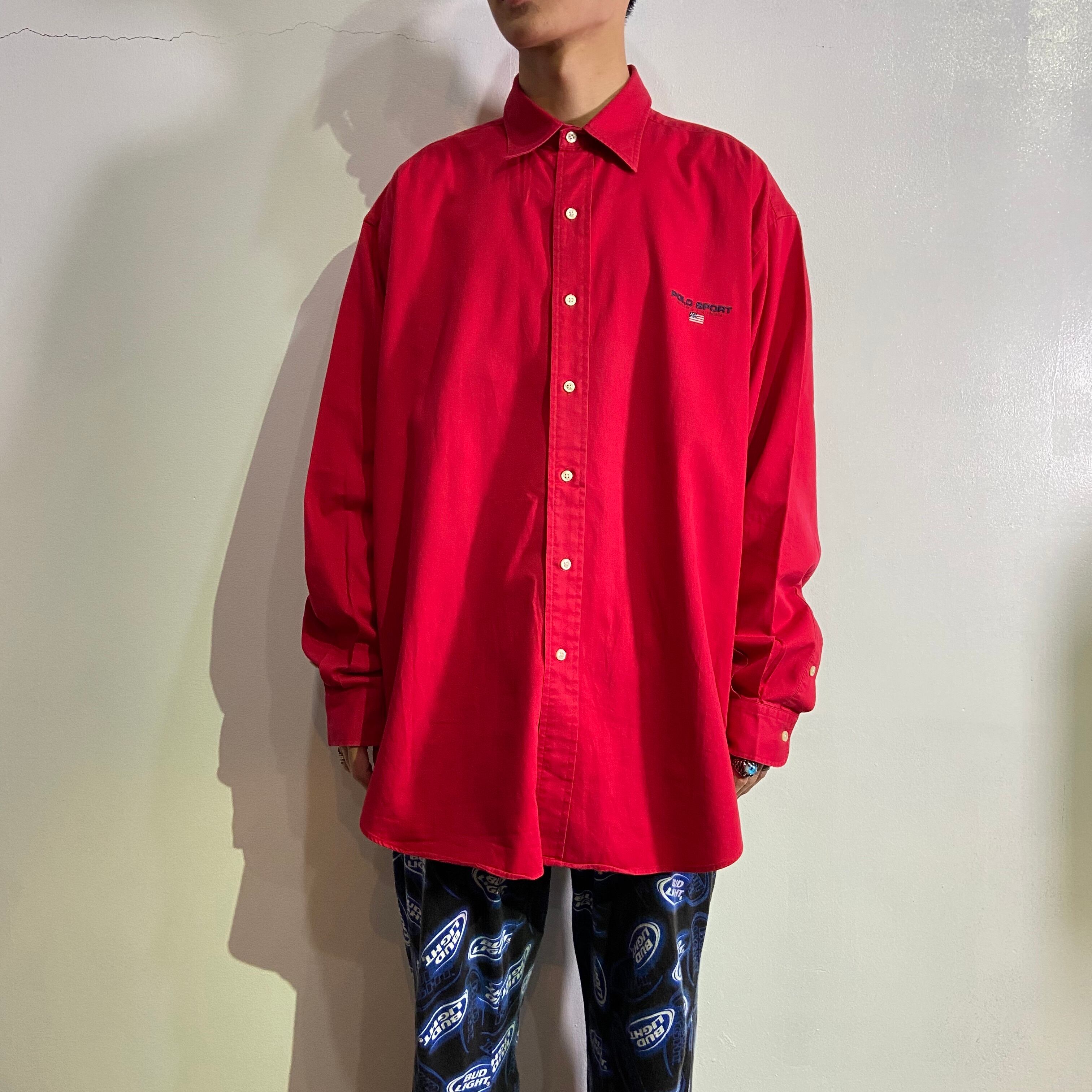 送料無料』Ralph lauren ポロスポーツ 星条旗刺繍 ワンポイント長袖  