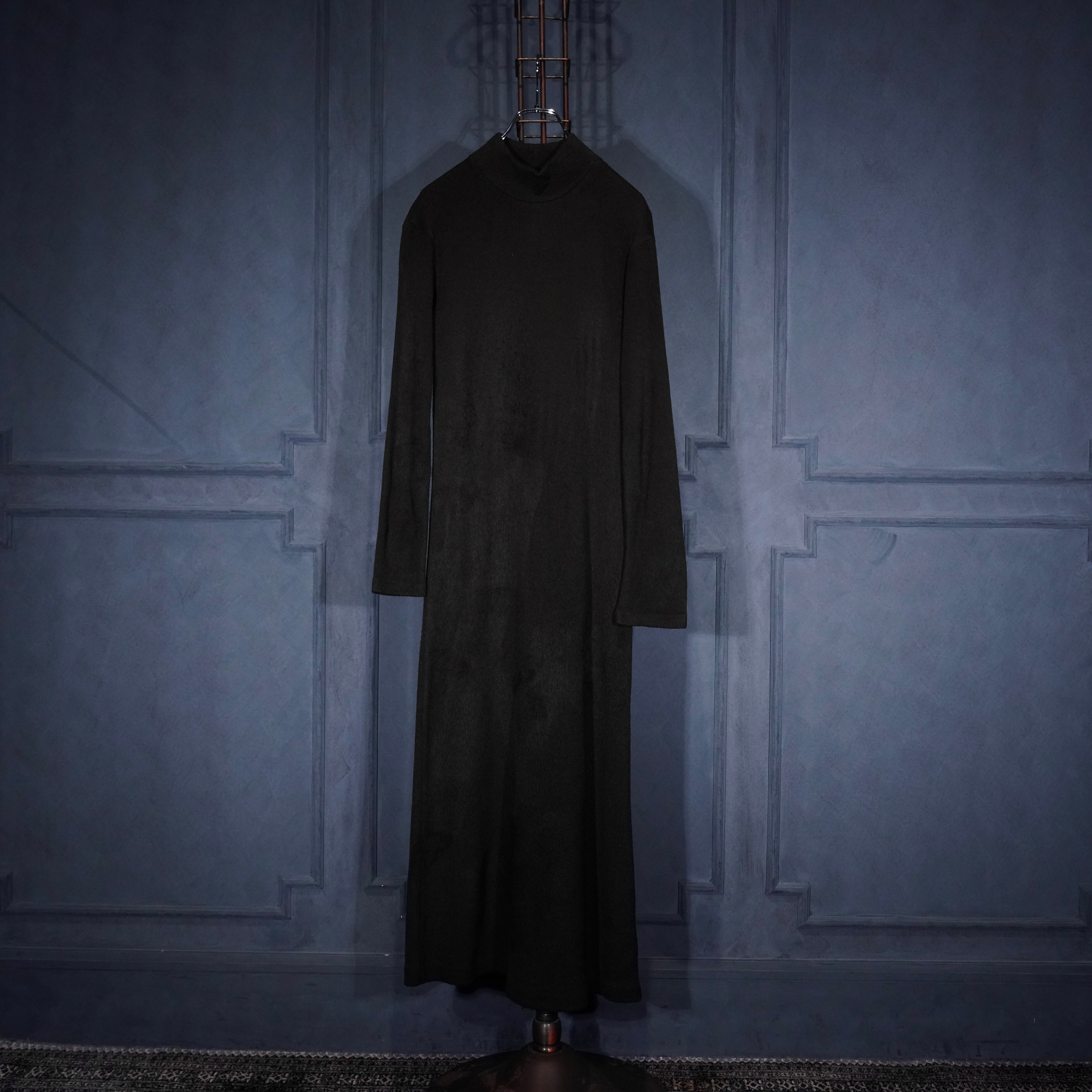 YOHJI YAMAMOTO NOIR HIGH NECK KNIT LONG ONE PIECE/ヨウジヤマモト
