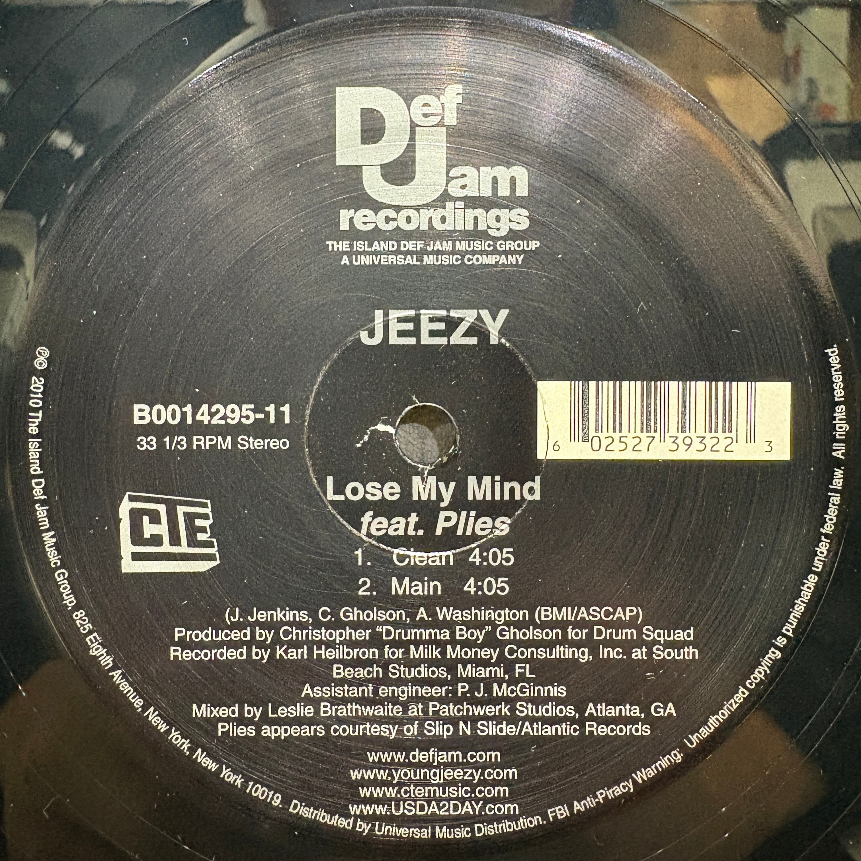 YOUNG JEEZY / LOSE MY MIND | 中古レコード通販｜HIPHOP・R&B・シティ