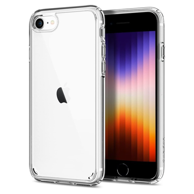 Spigen 【黄変遅延・米軍MIL規格】 iPhone SE ケース ウルトラ・ハイブリッド クリスタル・クリア
