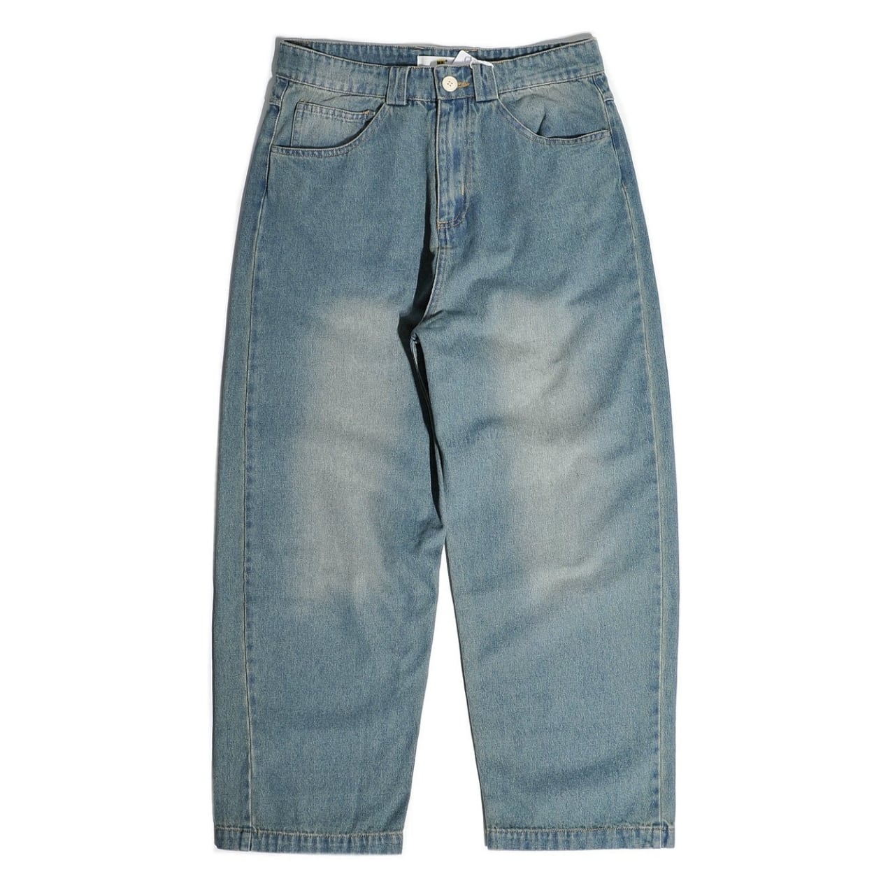 Wide leg high rise denim pants 00142