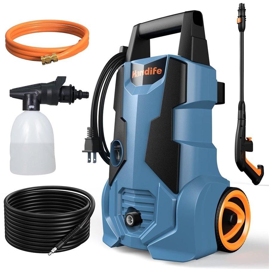 高圧洗浄機 業務用 1500W 12MPa 東西日本兼用 水道直結 自吸両用 高圧ホース5m 電源コード3m 二重絶縁 IPX5防水 家庭用 洗車 高圧洗浄機 業務用 1500W 12MPa 東西日本兼用 水道直結 自吸両用 高圧
