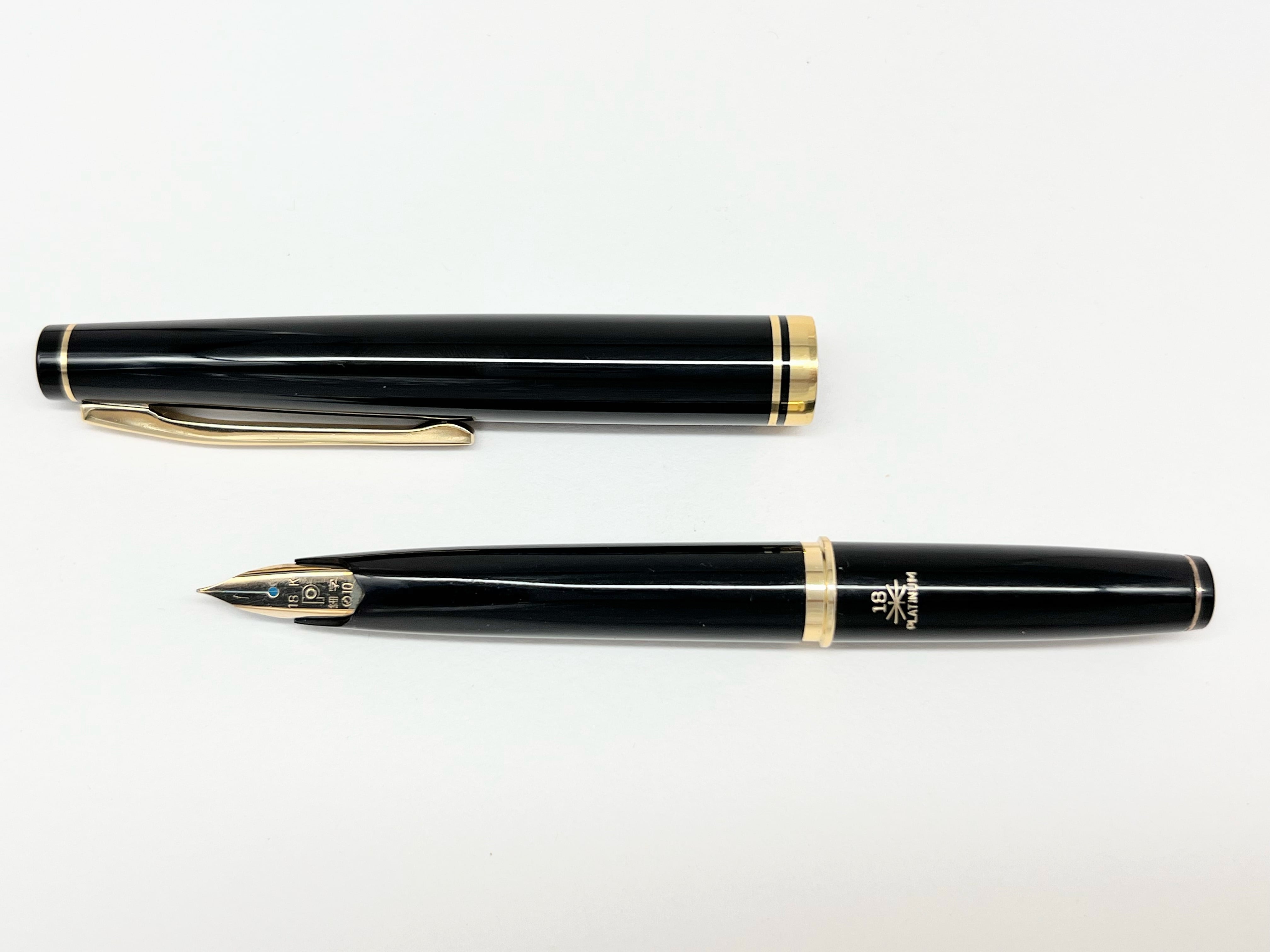 オーバーホール済 万年筆 PLATINUM プラチナ WG 18k 60s プラチナ ポケット PLATINUM （細字） 18K 02268 | 川口明弘の調整