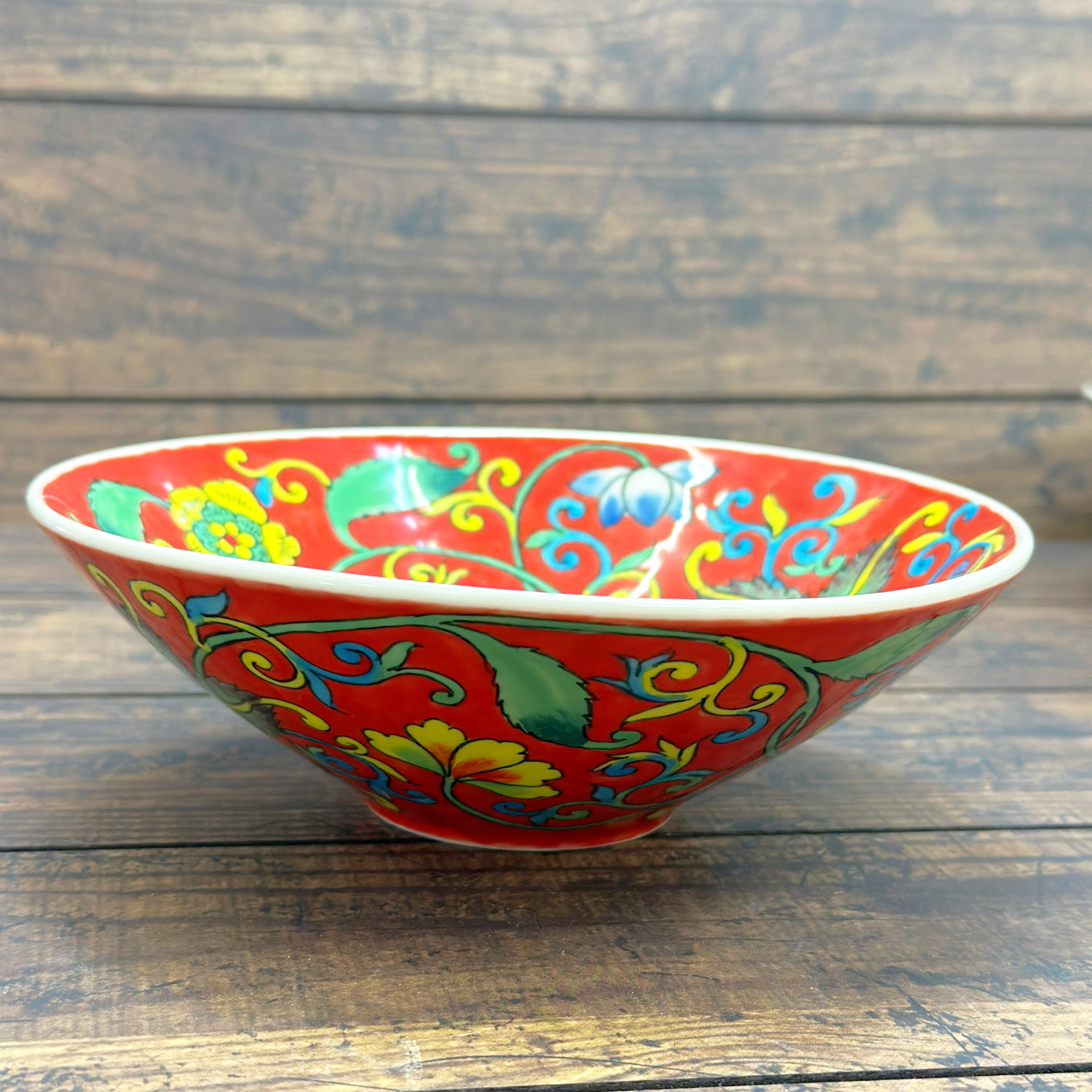 新品 ベトナム バッチャン焼き 花柄 鉢ボウル ベトナム バッチャン焼き 蓮柄 鉢ボウル | tazukka（タズッカ