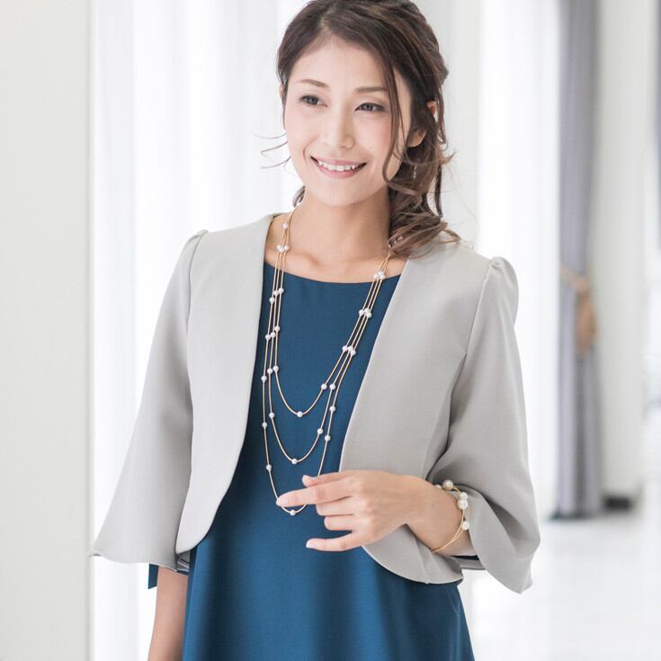 送料無料 ボレロ ジャケット 七分袖 パーティードレス 結婚式 入学式 卒業式 レディース ママ 大きいサイズ Sd Annkuru パーティードレス通販emile