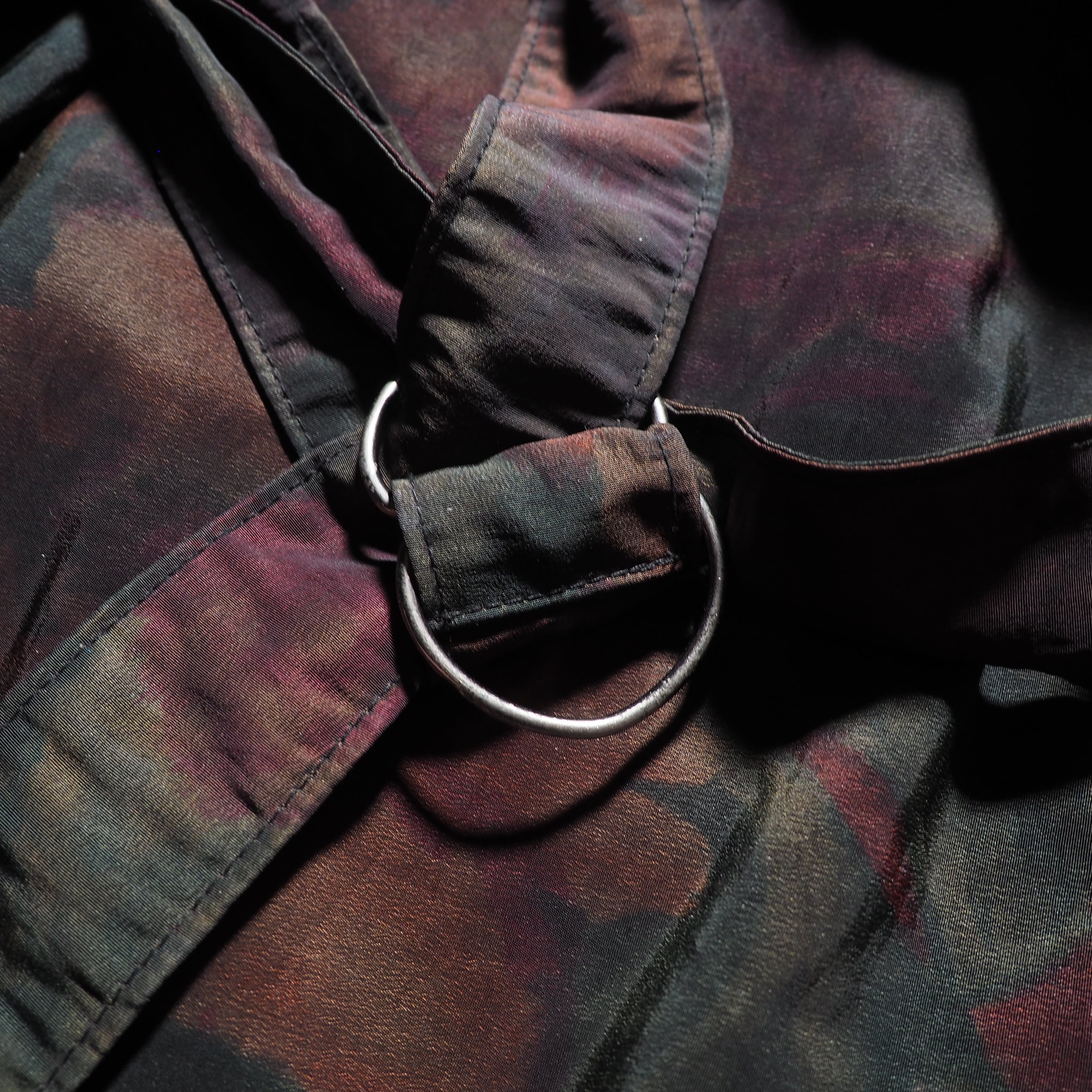 1990s Beautiful Bewitching Flower painted vintage Spring long coat (made in Usa)