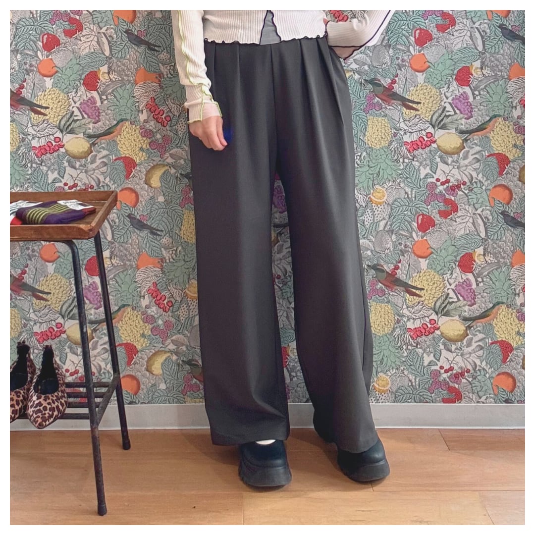 【CLOCHE】イージーストレートパンツ