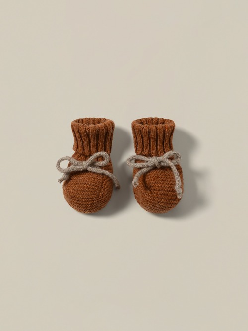 organic zoo　Pecan Wool Booties