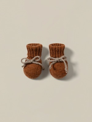 organic zoo Pecan Wool Booties