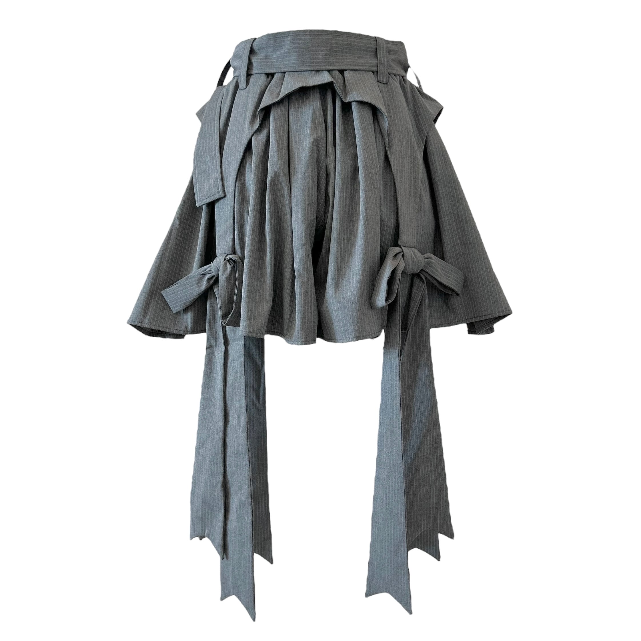 リボンガーターショートパンツ　GRAY