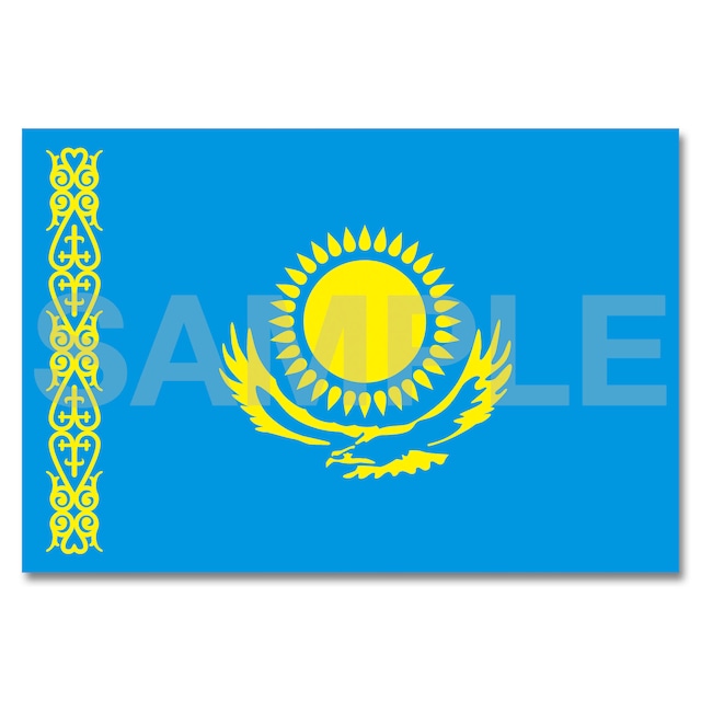 世界の国旗ポストカード ＜ヨーロッパ＞ カザフスタン共和国 Flags of the world POST CARD ＜Europe＞ Republic of Kazakhstan
