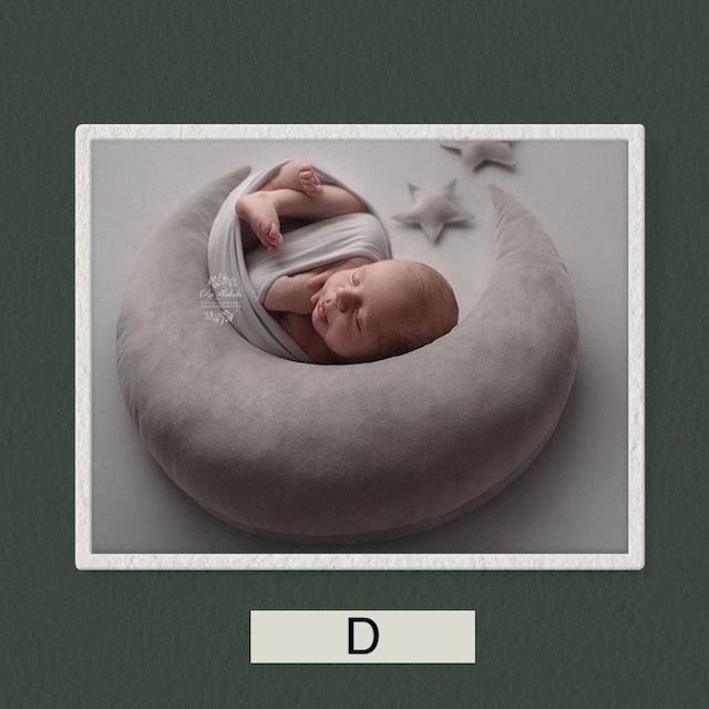 ニューボーンフォト Newborn Photo 撮影 新生児 赤ちゃん ベビー 写真撮影 新生児フォト 衣装 インスタ映え フォトジェニック 撮影 小物 プロップス 新生児写真 クッション 月 星 女の子 男の子 ユニセックス Maokico ベビー服とママ服のお店