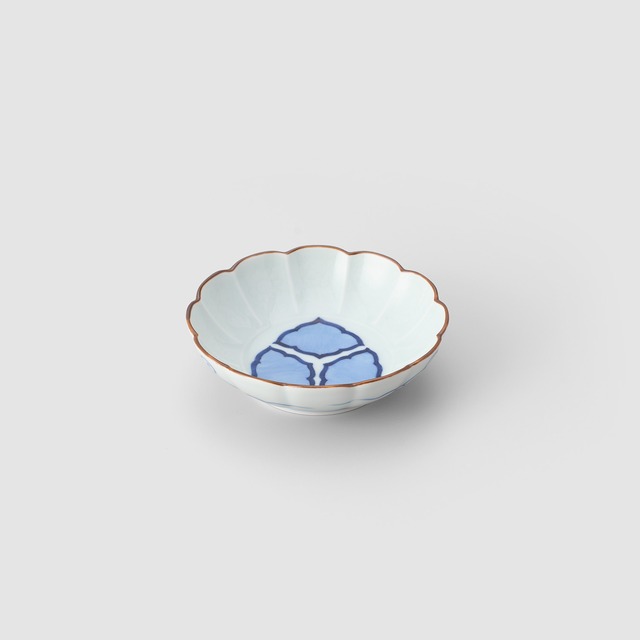 古染木甲紋 菊割4.5寸小鉢