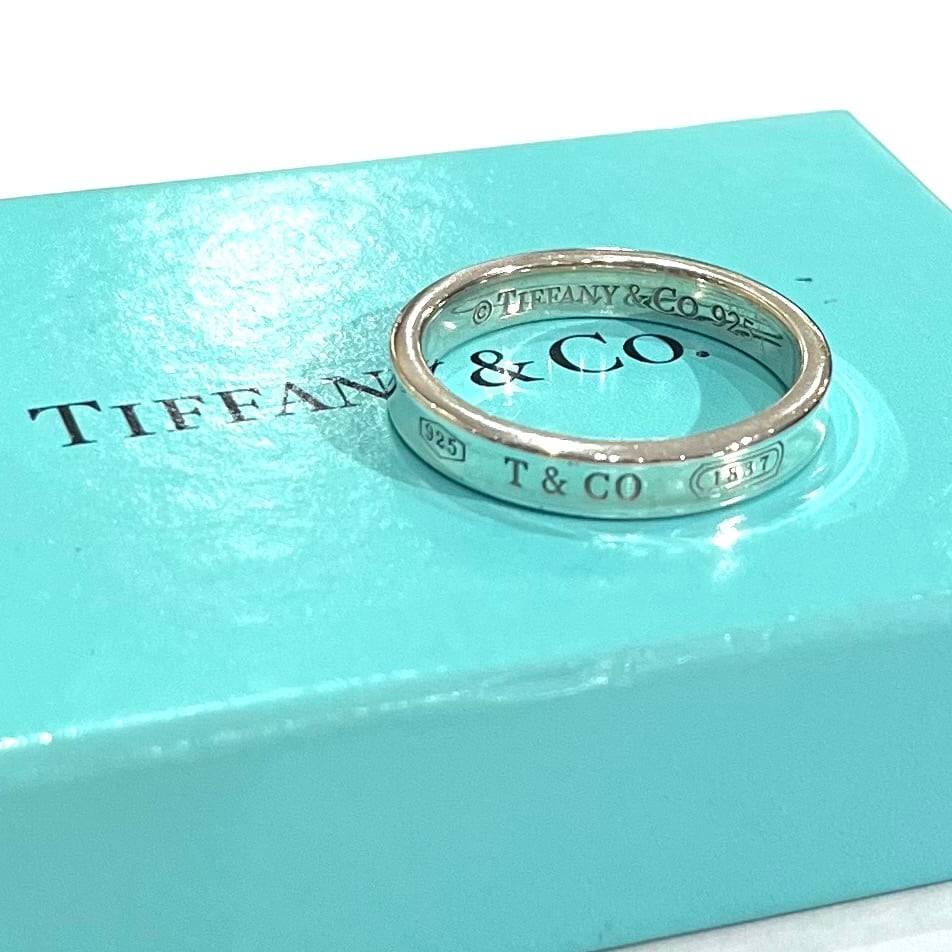 TIFFANY&CO】2106 T&CO ナローデザインシルバーリング 19.5号