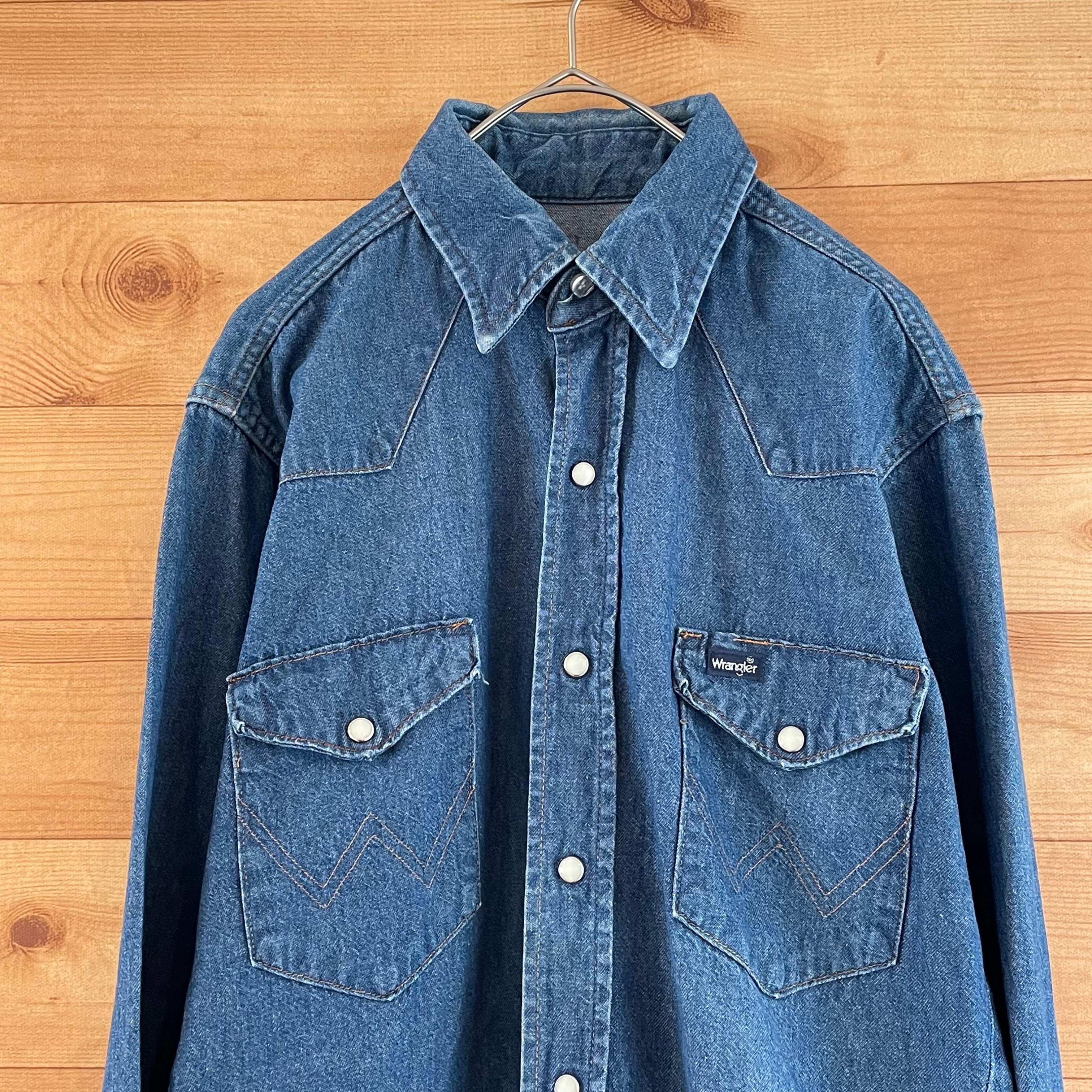 Wrangler】80s 90s ラングラー ウエスタンデニムシャツ アメリカ古着 ...