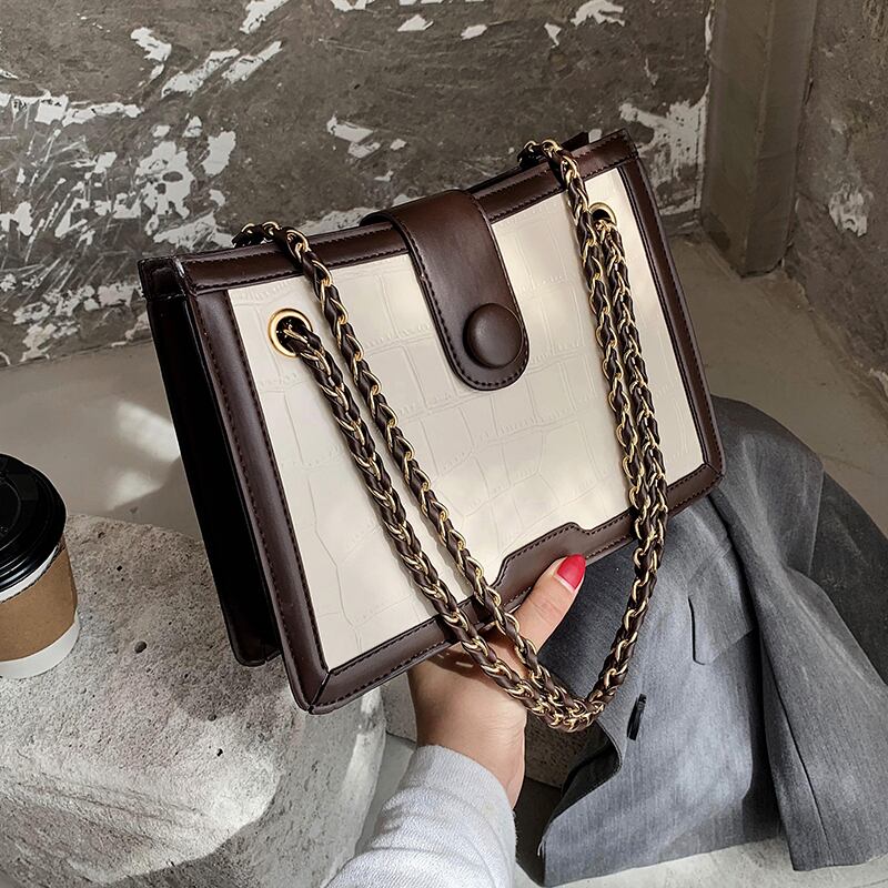 レッド クロスボディ スクウェア 手作りハンドバック28770512736