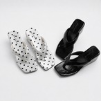 platform heel thong sandals / l0622