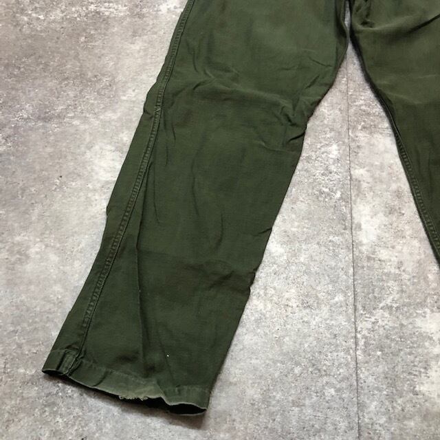 70's US ARMY OG107 コットンサテン ベイカーパンツ 表記W36 70年代