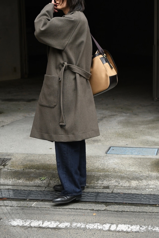 KAPTAIN SUNSHINE / Stand Collar Coat (Moss)