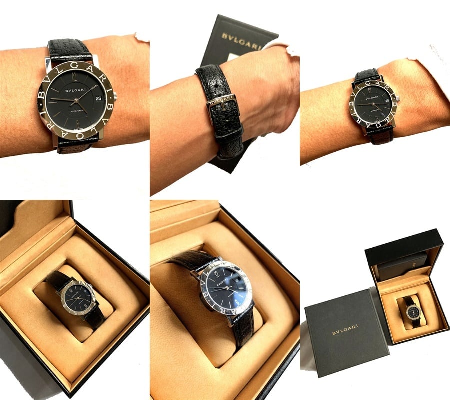 【稼働品】BVLGARI 時計 BB33SL 自動巻き 極美品 国内正規 完備 純正 BVLGARI BB33SL 定価50万 ブルガリブルガリ