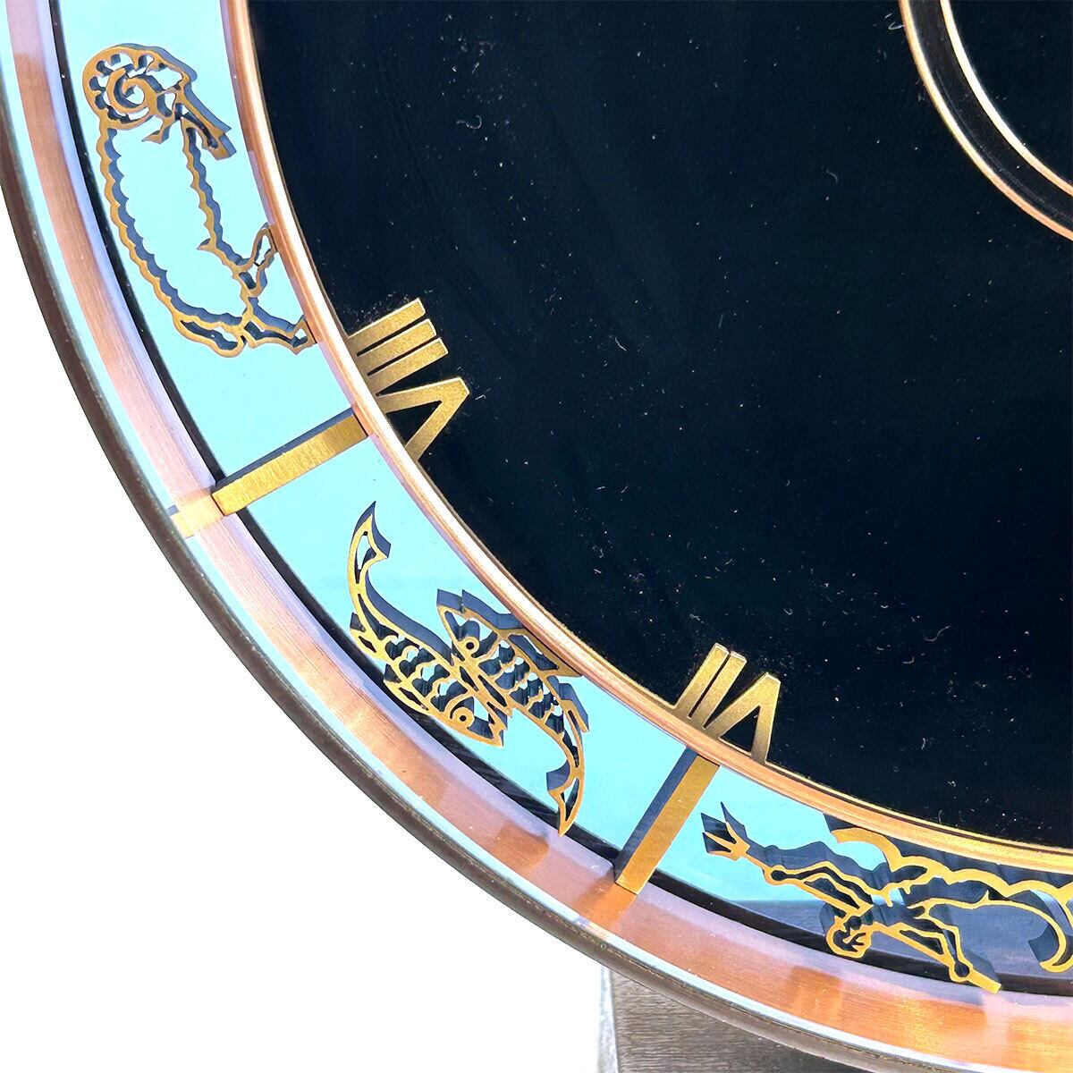 Vintage Kienzle Germany zodiac table clock | PANIC ART MARKET