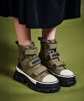 サイドペイントベルトスニーカー (KHAKI) CQ-47520