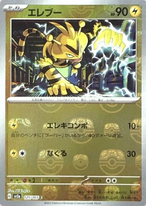 【Bランク】エレブー(マスターボール(ミラー)