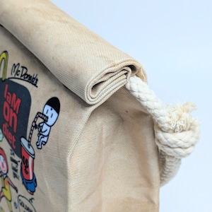 【 McDonald's(マクドナルド ) 】『 I am on diet. 』ロープショルダーバッグ*紙袋風 / Food Bag 〚アメリカン雑貨 アメトイ〛