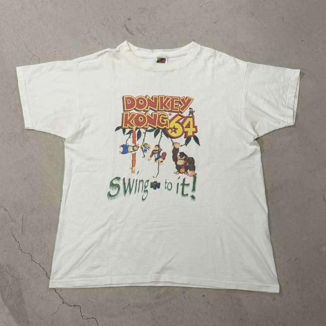 DONKEY KONG 64 "SWING TO IT!" S/S TEE 1990'S OLD L