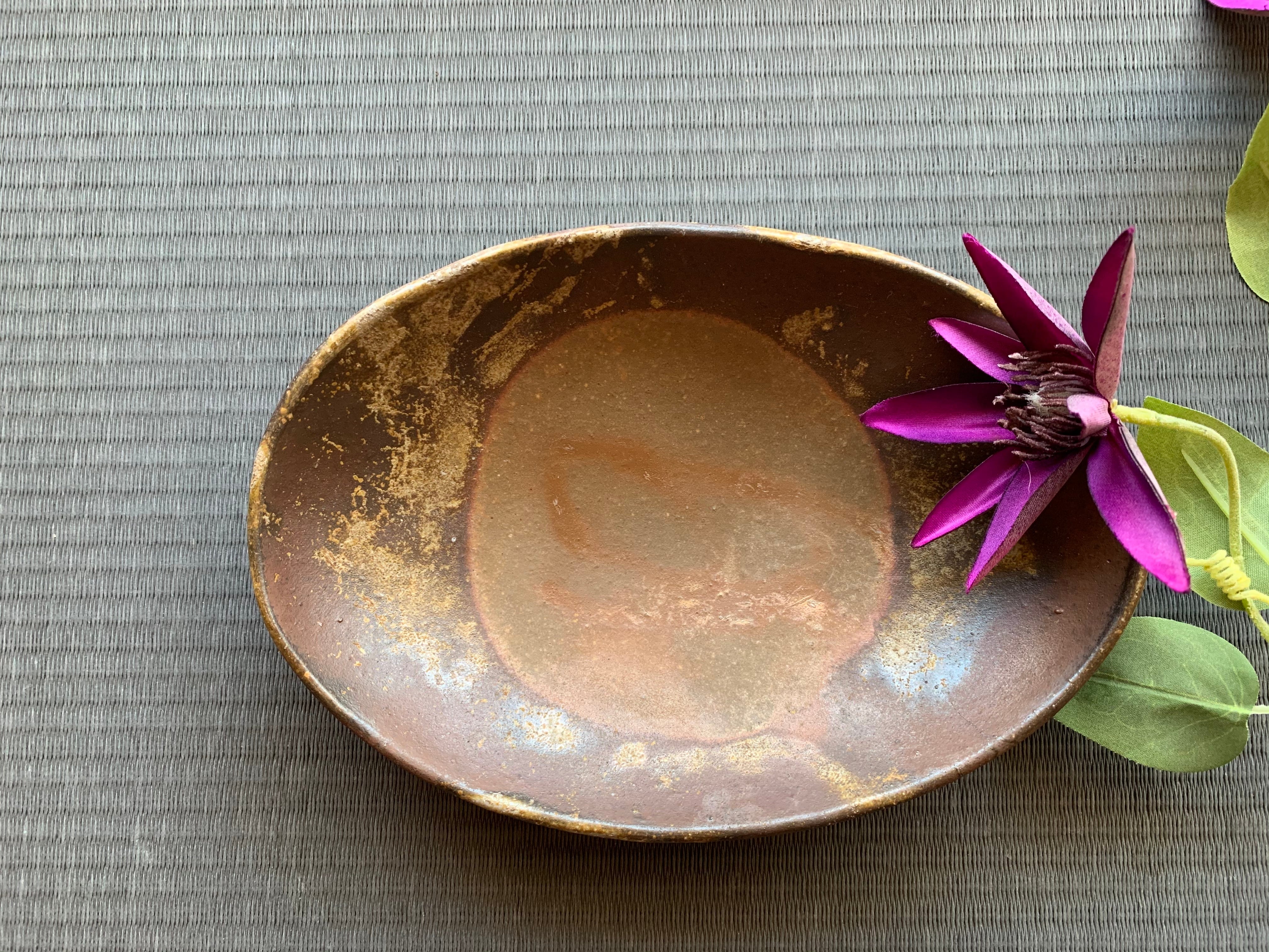 備前焼 楕円皿 小 Oval Plate(small size) | BIZENYAKI TOUKICHI BASE SHOP