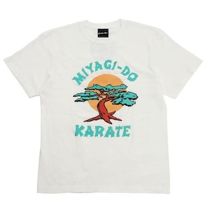 コブラ会 Cobra Kai ミヤギ道  MIYAGI-DO WAX ON WAX OFF 2023 Tシャツ ホワイト Lサイズ