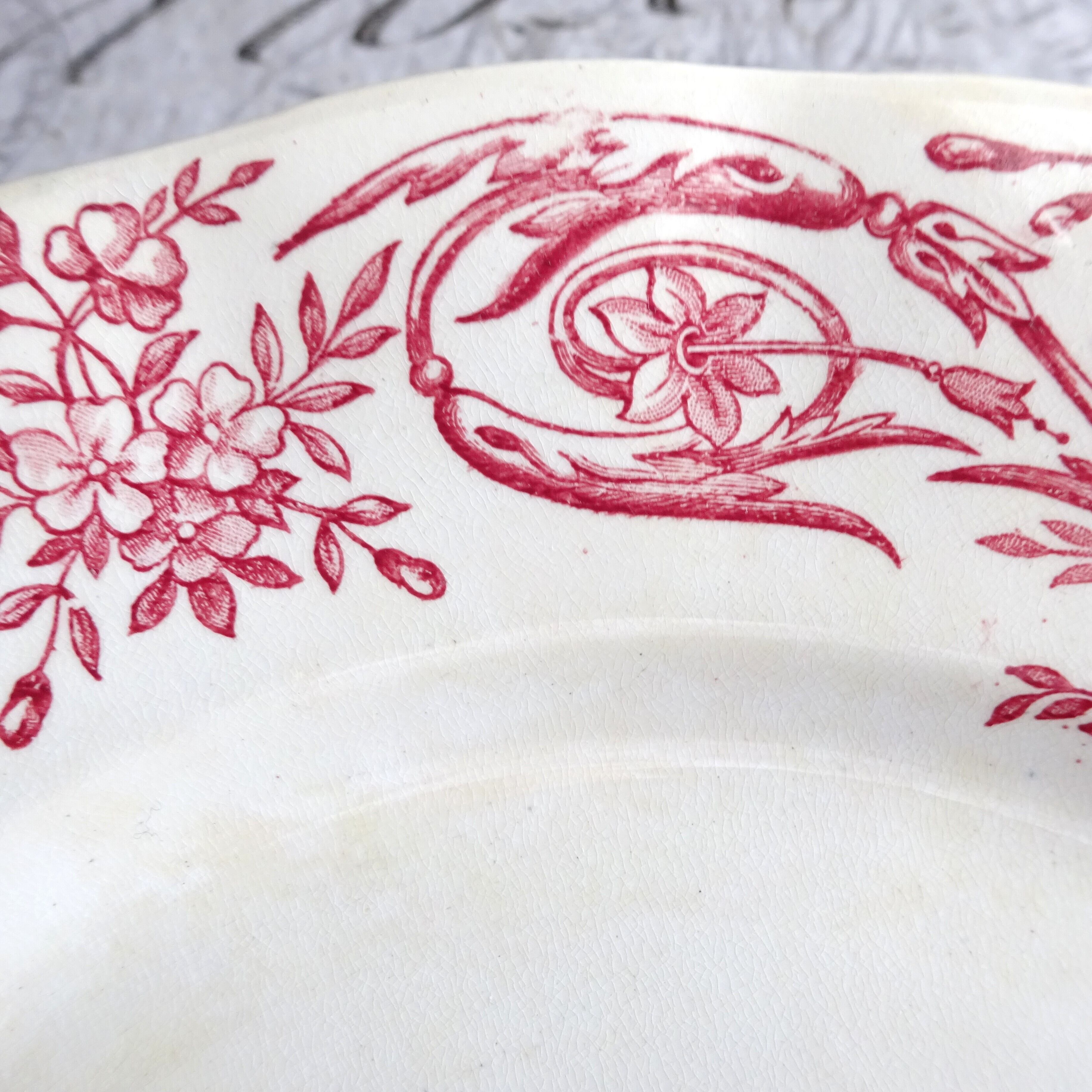☆ F F PEXONNE modèle Louis XVI assiette plate (C)