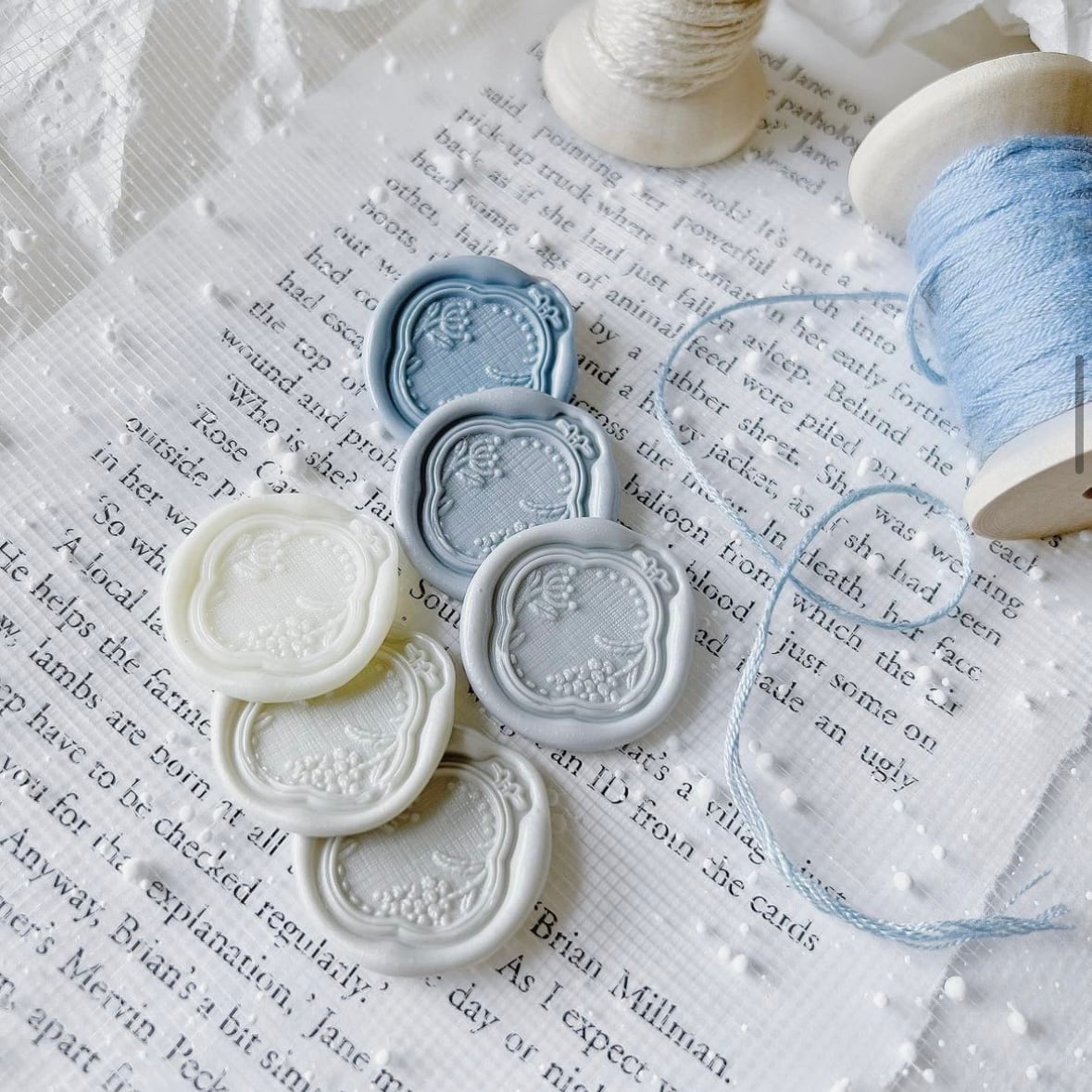 【十月兎子】シーリングスタンプ Antique Embroidery【ヘッドのみ】