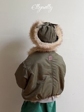 エリーモリー / ELLY MOLLY / エスキモーファージャンパー / 韓国子供服 / ジュニア / 26winter〖取寄〗*13~15号*