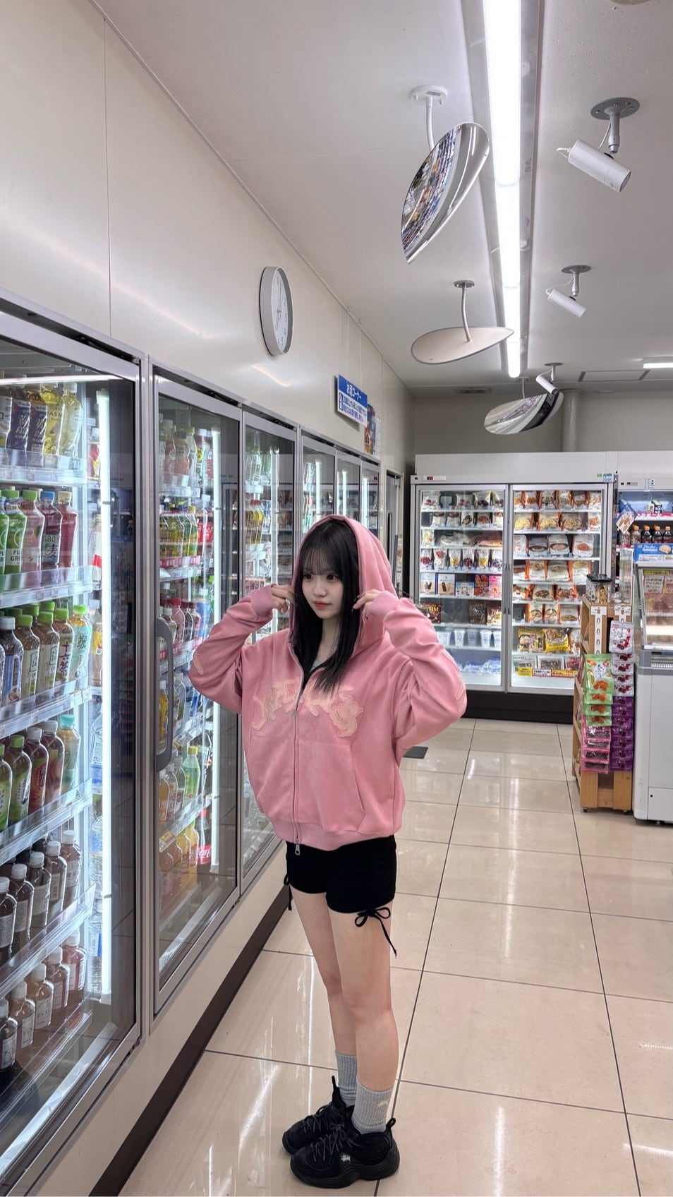 ストリートパーカー（ピンク） el1195 | elev fashion store