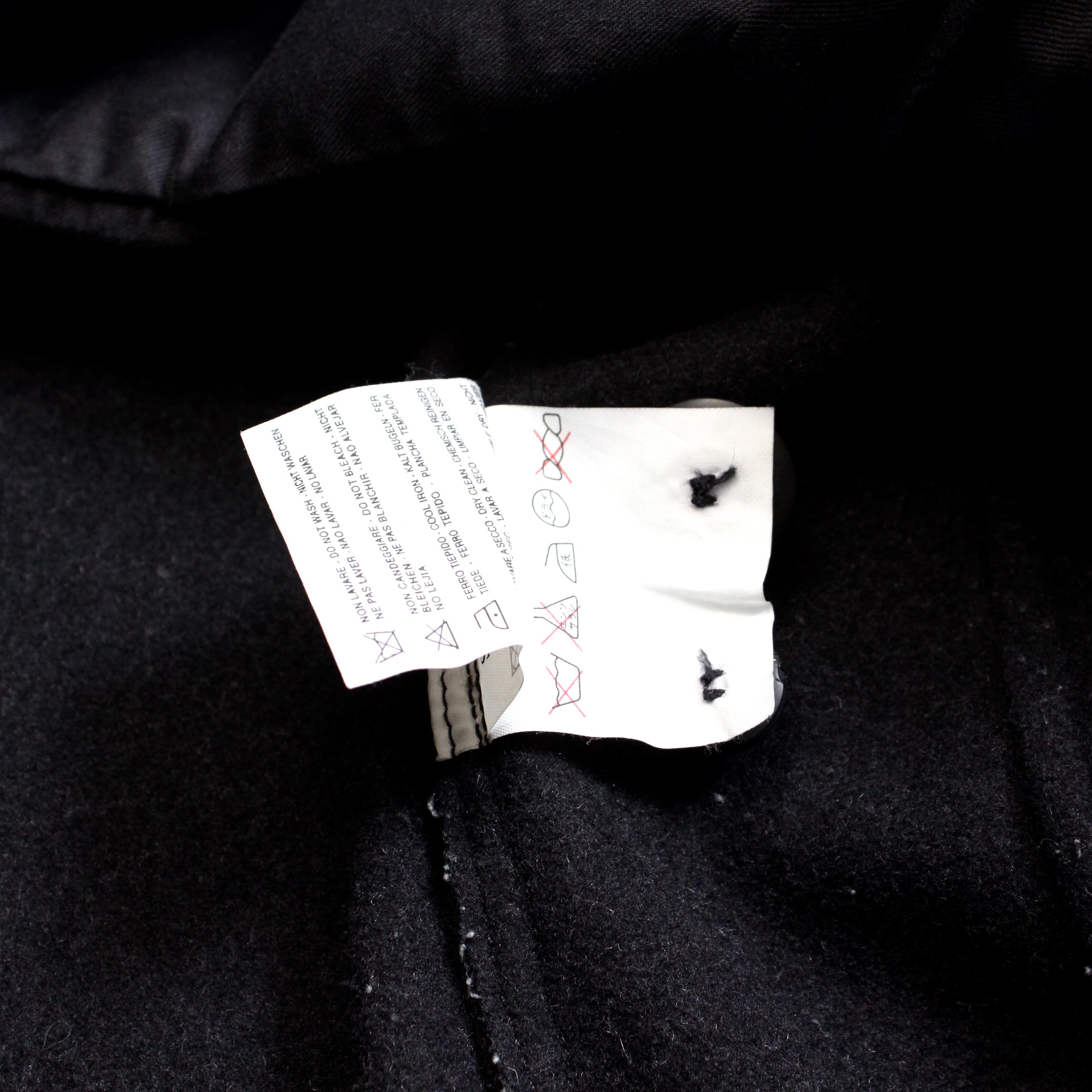 0630. 1990's STONE ISLAND Wool/Nylon pea coat charcoal gray 0630. 1990's STONE ISLAND Wool/Nylon pea coat charcoal gray
