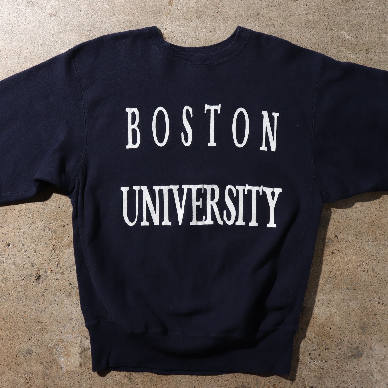 極美品 90s XL リバースウィーブ BOSTON ネイビー 紺色 チャンピオン 