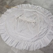 フラメンコ 衣装 ファルダ スカート ペチコート ホワイト系 無地 シンプル 練習 レッスン インナー 白 ボランテ フリル 爽やか 明るい ダンス衣装 イベント 重ね着 オールホワイト