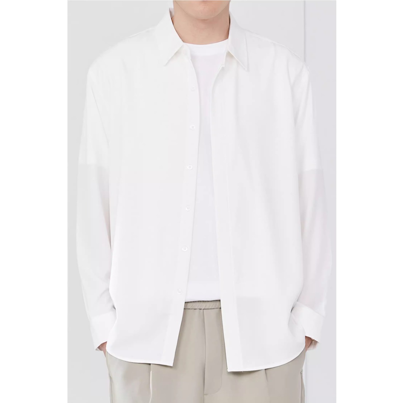 ストレートシルエット ロングスリーブシャツ af0320