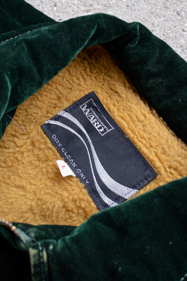 MONGOMERY WARD 70s Zipper Tracker Jacket With Boa Liner TALON 50s モンゴメリーワード 1970 ジッパートラッカー L