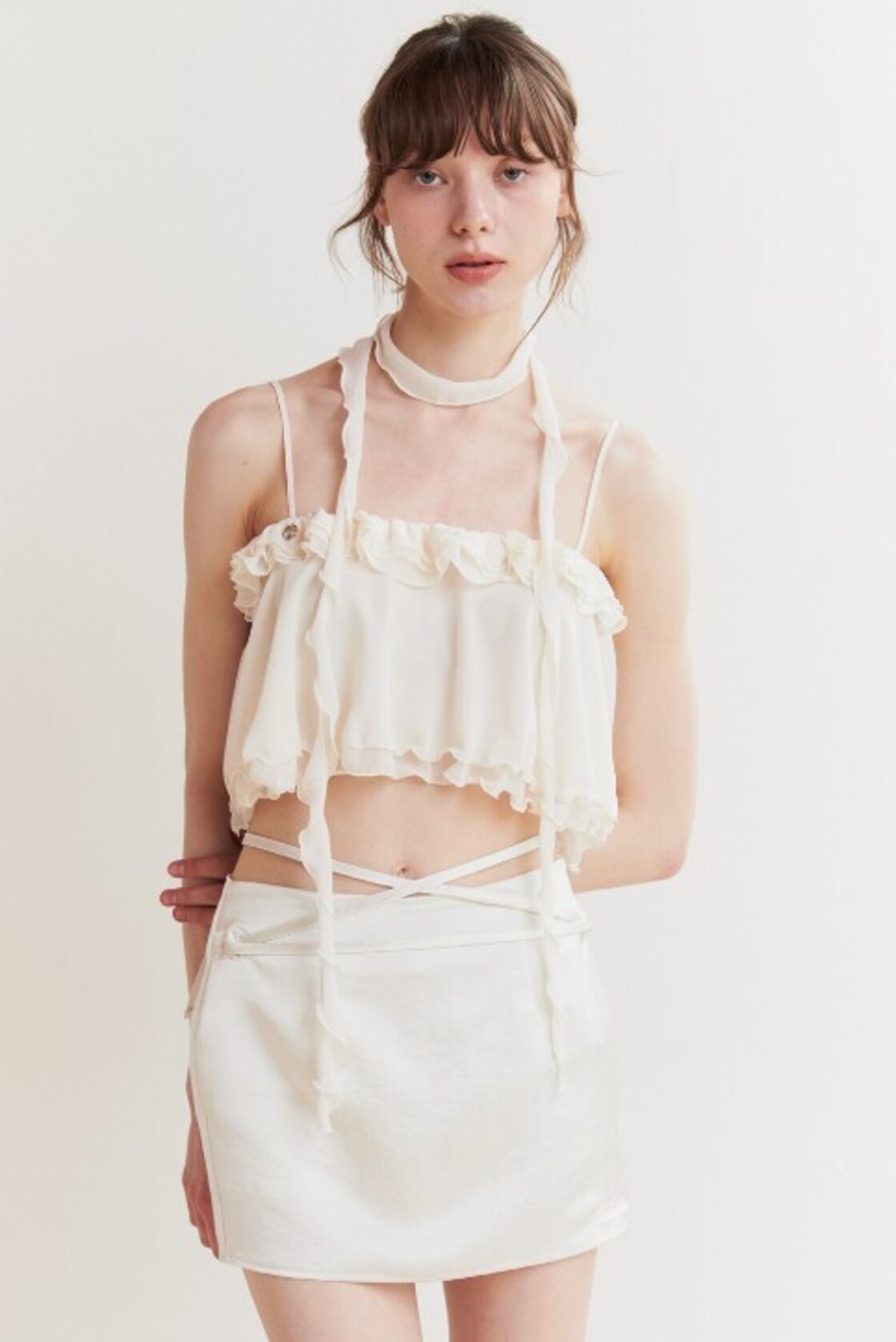 ☆aespa カリナ 着用！！【PAIN OR PLEASURE】LILY SCARF TOP - color 