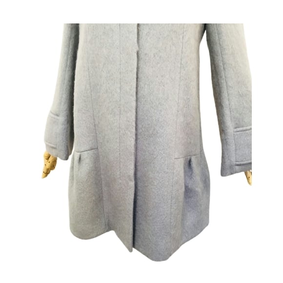 Pont Neuf ポンヌフ 新品】コート ノーカラーシャギー切替えタックA